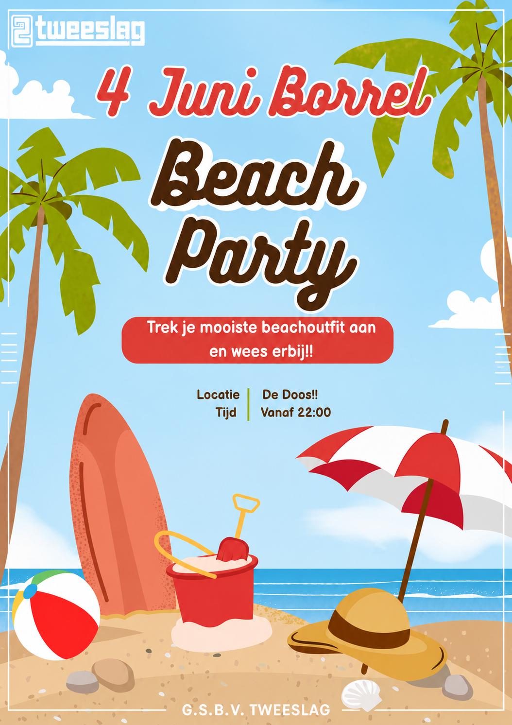 Beach Party Borrel